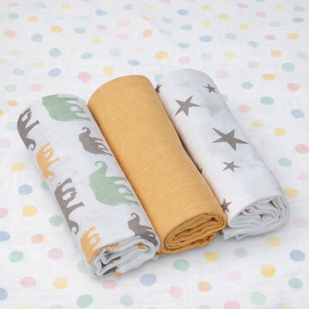 Muslin Diapers – Set of 3